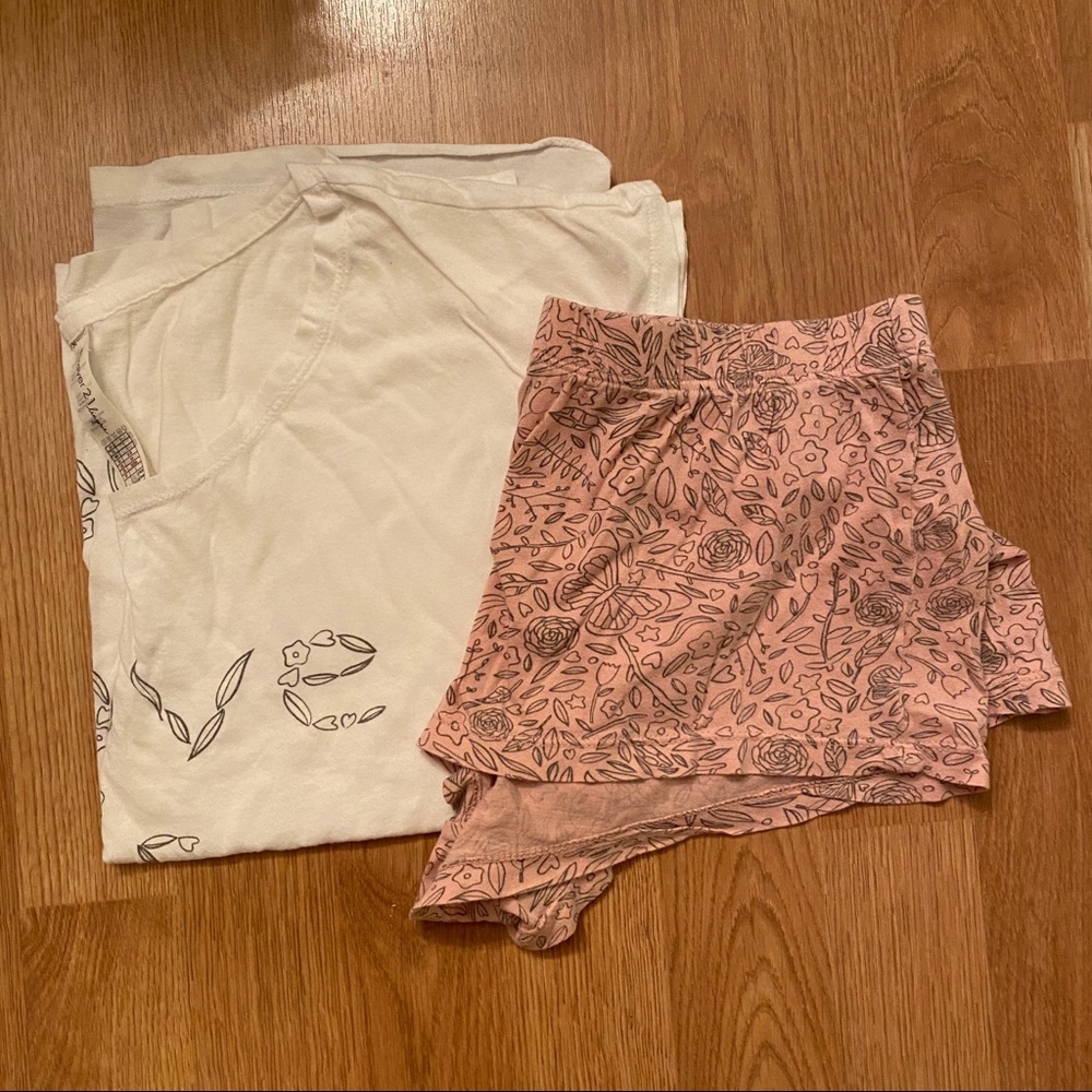 💙2/$15 forever 21 pajama set (tee and shorts)